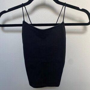 Black Cross-back Camisole Top